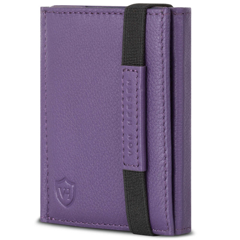 Slim Wallet mit RFID-Schutz, 5 Kartenfächer und Mini-Münzfach