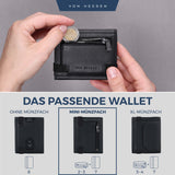 Slim Wallet mit RFID-Schutz, 5 Kartenfächer und Mini-Münzfach