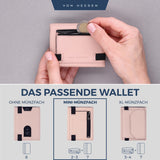 Slim Wallet mit RFID-Schutz, 5 Kartenfächer und Mini-Münzfach