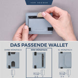 Slim Wallet mit RFID-Schutz, 5 Kartenfächer und Mini-Münzfach