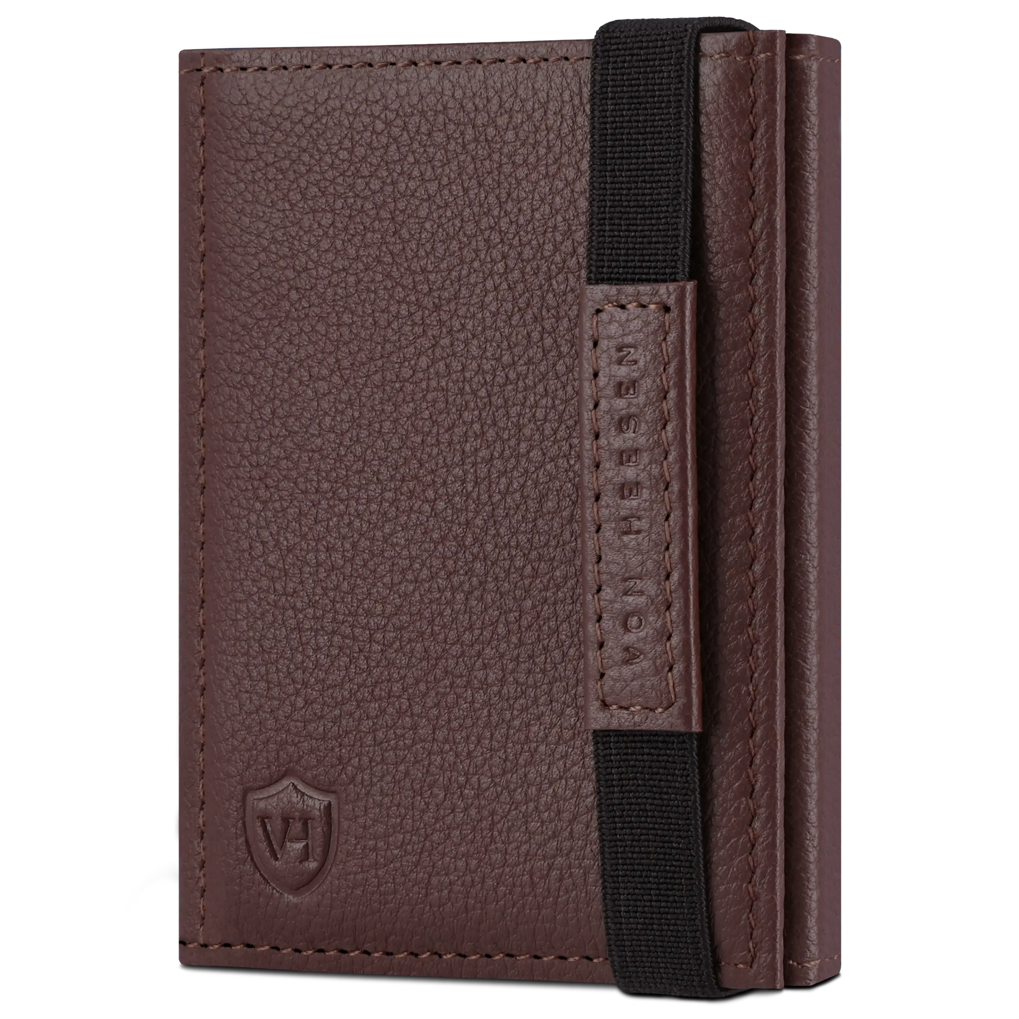 Slim Wallet mit RFID-Schutz, 7 Kartenfächer & Mini-Münzfach (Genarbt)