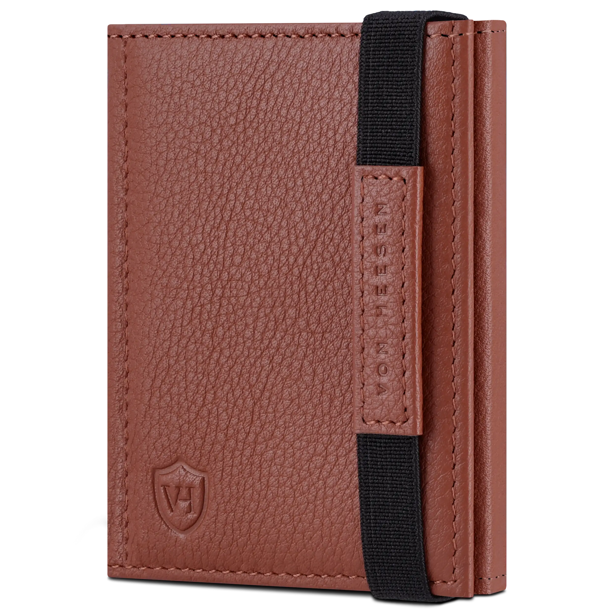 Slim Wallet mit RFID-Schutz, 7 Kartenfächer & Mini-Münzfach (Genarbt)