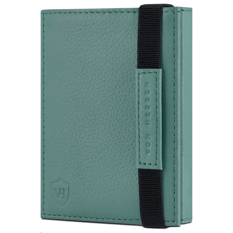 Slim Wallet mit RFID-Schutz, 7 Kartenfächer & Mini-Münzfach (Genarbt)