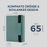 Slim Wallet mit RFID-Schutz, 7 Kartenfächer & Mini-Münzfach (Genarbt)