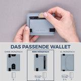 Slim Wallet mit RFID-Schutz, 7 Kartenfächer & Mini-Münzfach (Genarbt)