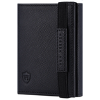 Slim Wallet mit RFID-Schutz, 7 Kartenfächer & Mini-Münzfach (Saffiano)