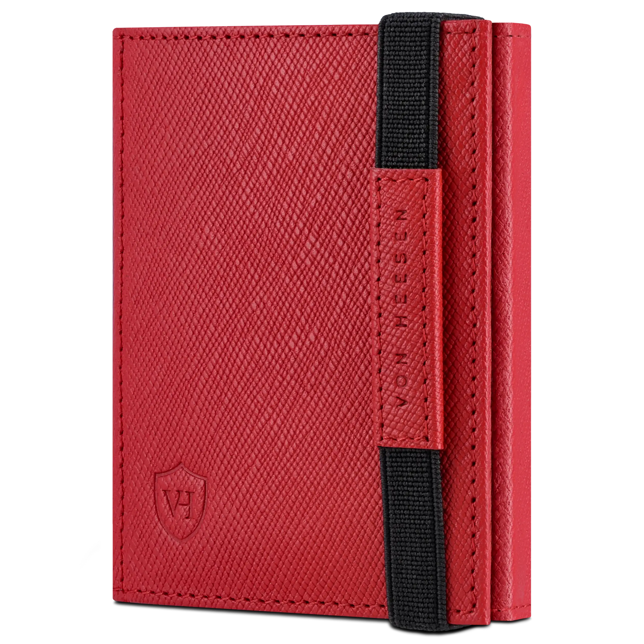 Slim Wallet mit RFID-Schutz, 7 Kartenfächer & Mini-Münzfach (Saffiano)