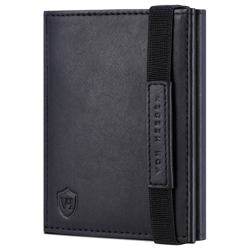 Slim Wallet mit RFID-Schutz, 7 Kartenfächer & Mini-Münzfach (Waxy)