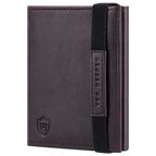 Slim Wallet mit RFID-Schutz, 7 Kartenfächer & Mini-Münzfach (Waxy)