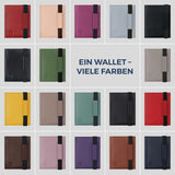 Slim Wallet mit RFID-Schutz, 7 Kartenfächer & XL-Münzfach (Genarbt)