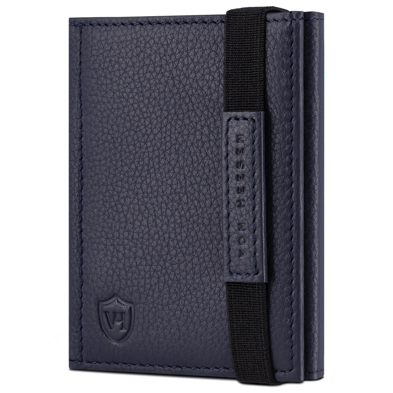 Slim Wallet mit RFID-Schutz, 7 Kartenfächer & XL-Münzfach (Genarbt)