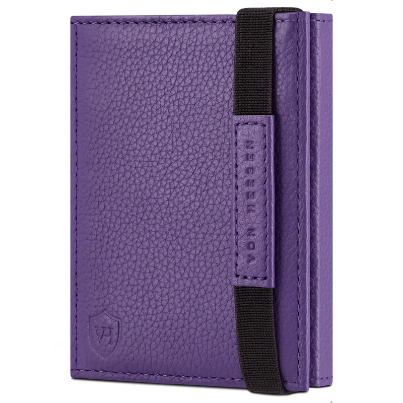Slim Wallet mit RFID-Schutz, 7 Kartenfächer & XL-Münzfach (Genarbt)