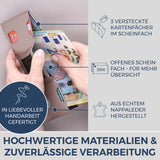 Slim Wallet mit RFID-Schutz, 7 Kartenfächer & XL-Münzfach (Genarbt)