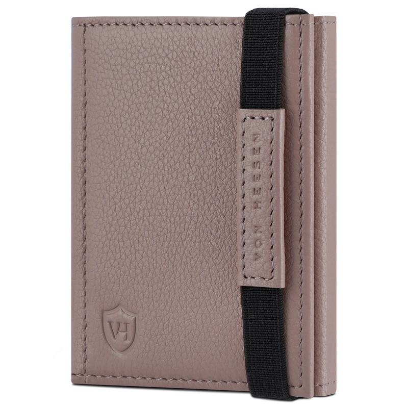 Slim Wallet mit RFID-Schutz, 7 Kartenfächer & XL-Münzfach (Genarbt)