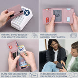 Slim Wallet mit RFID-Schutz, 7 Kartenfächer & XL-Münzfach (Genarbt)