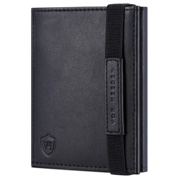 Slim Wallet mit RFID-Schutz, 7 Kartenfächer & XL-Münzfach (Waxy)