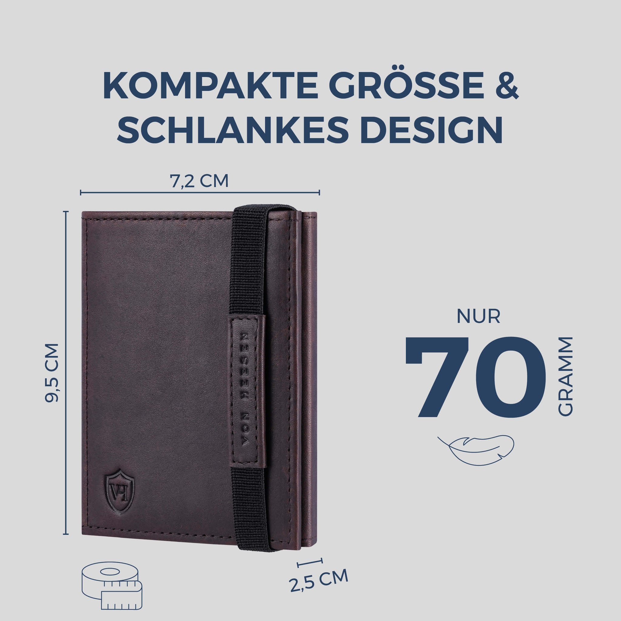 Slim Wallet mit RFID-Schutz, 7 Kartenfächer & XL-Münzfach (Waxy)