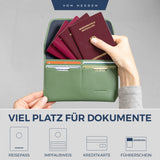 Reisepasshülle mit RFID-Schutz und 4 Kartenfächer