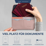 Reisepasshülle mit RFID-Schutz und 4 Kartenfächer