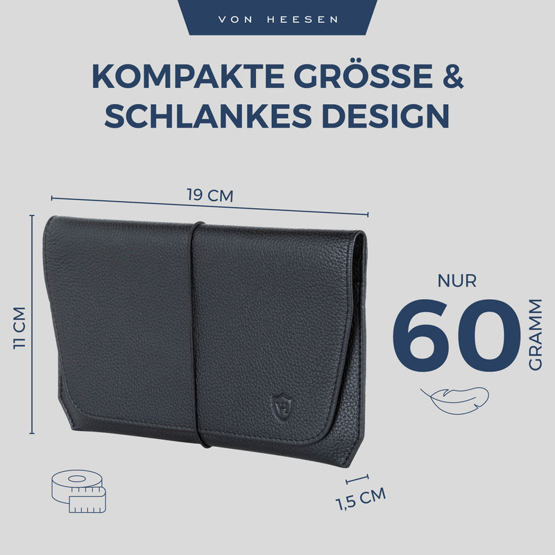 Reisepasshülle mit RFID-Schutz und 4 Kartenfächer