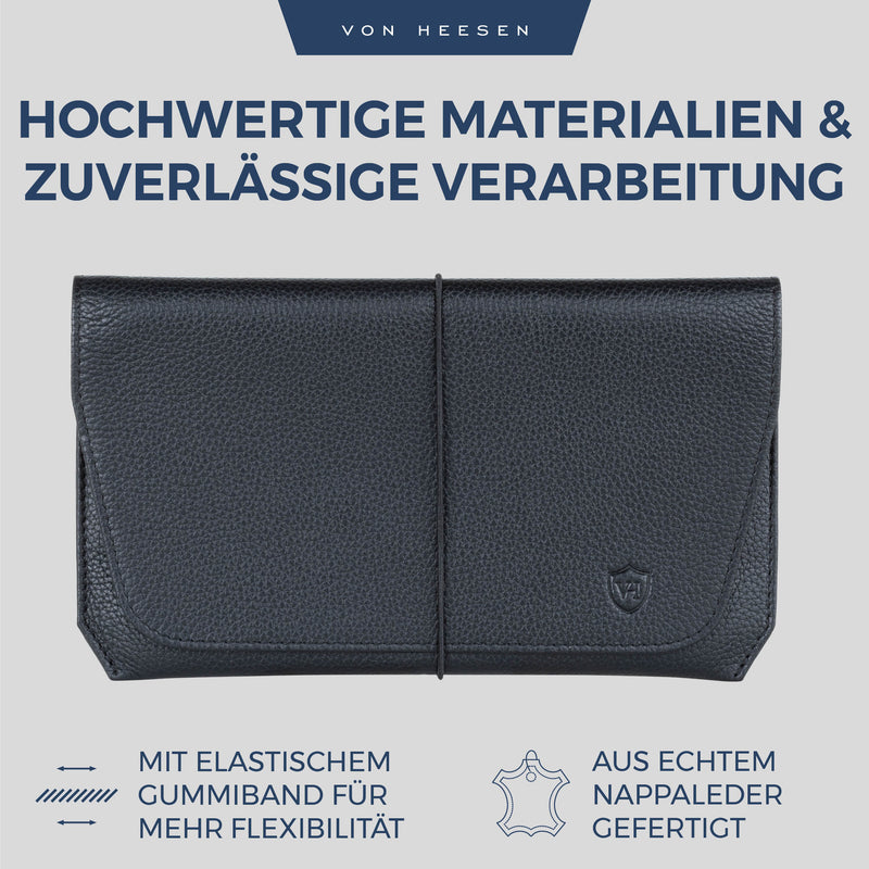 Reisepasshülle mit RFID-Schutz und 4 Kartenfächer