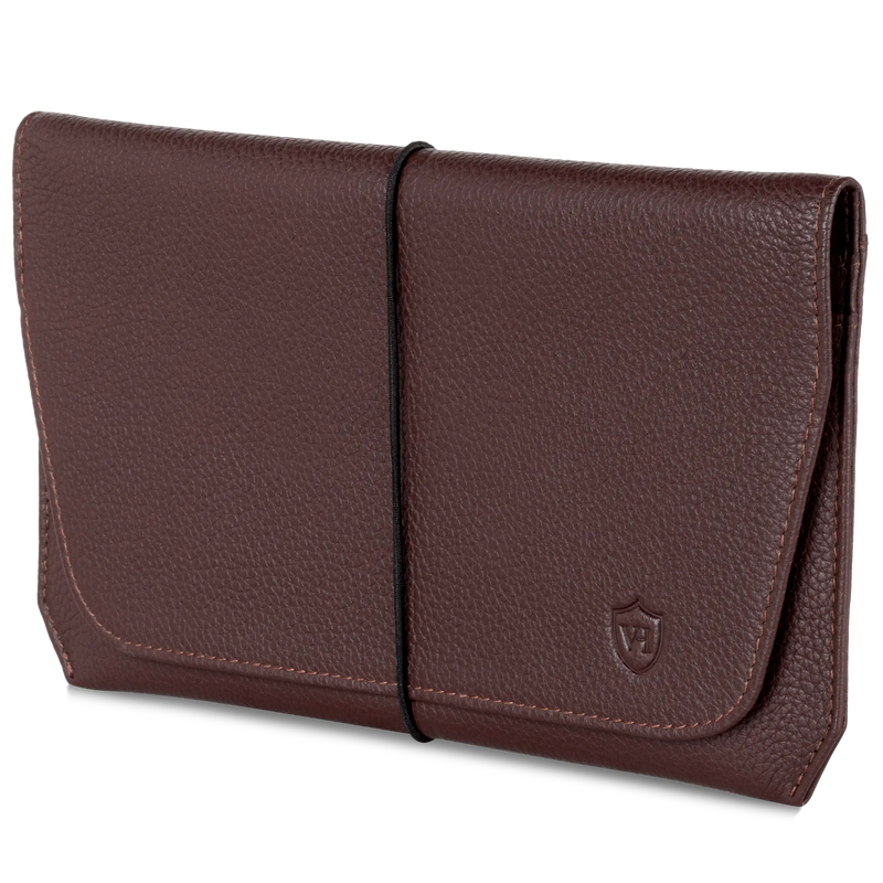 Reisepasshülle mit RFID-Schutz & 4 Kartenfächer (Genarbt)