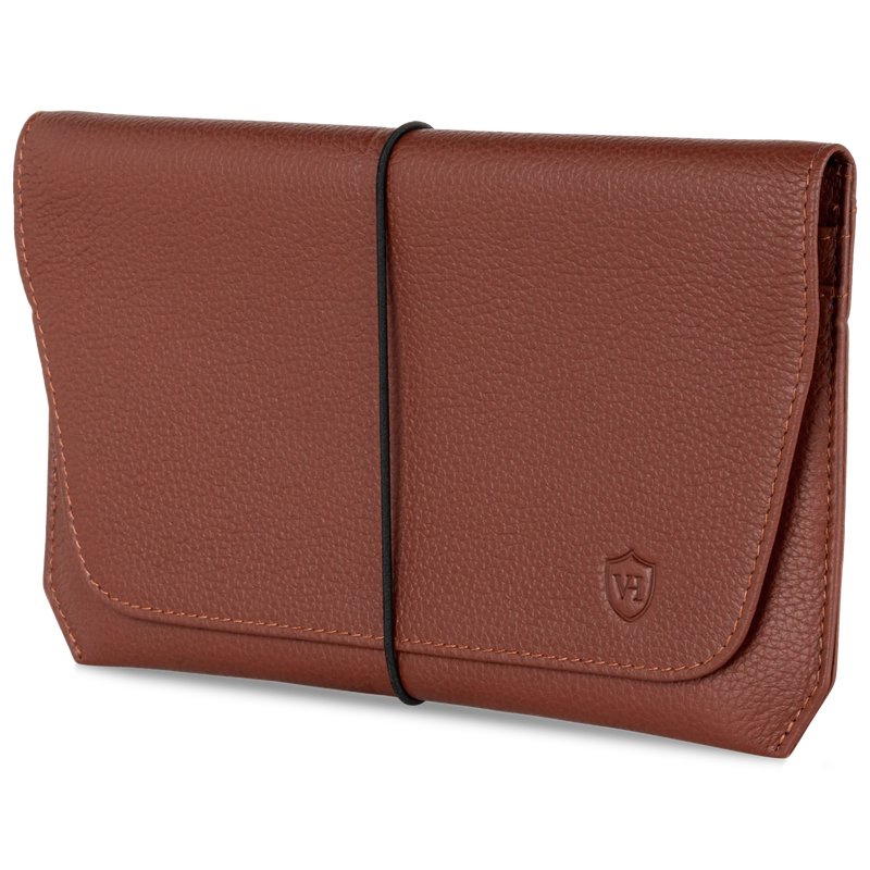 Reisepasshülle mit RFID-Schutz & 4 Kartenfächer (Genarbt)