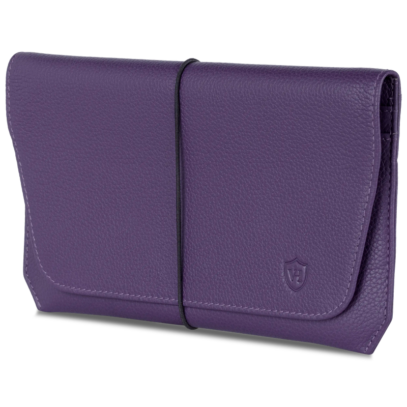 Reisepasshülle mit RFID-Schutz & 4 Kartenfächer (Genarbt)