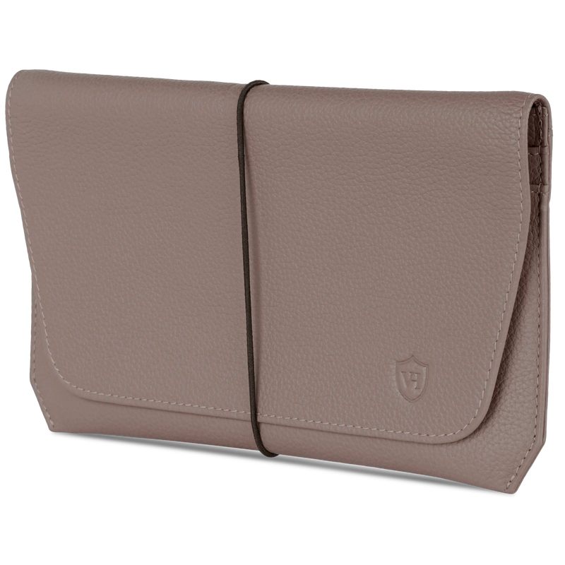 Reisepasshülle mit RFID-Schutz & 4 Kartenfächer (Genarbt)