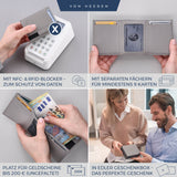 Slim Wallet mit RFID-Schutz und 6 Kartenfächer