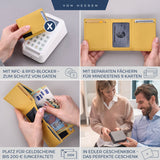 Slim Wallet mit RFID-Schutz und 6 Kartenfächer