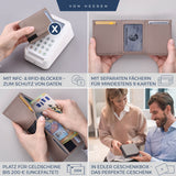 Slim Wallet mit RFID-Schutz und 6 Kartenfächer
