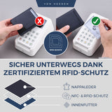 Slim Wallet mit RFID-Schutz und 6 Kartenfächer