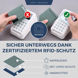 Slim Wallet mit RFID-Schutz und 6 Kartenfächer