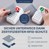 Slim Wallet mit RFID-Schutz und 6 Kartenfächer