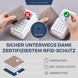 Slim Wallet mit RFID-Schutz und 6 Kartenfächer