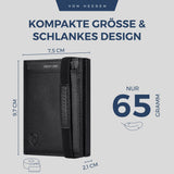 Slim Wallet mit RFID-Schutz und 6 Kartenfächer