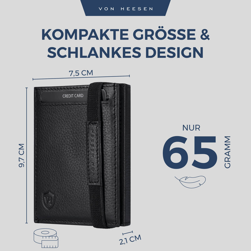 Slim Wallet mit RFID-Schutz und 6 Kartenfächer