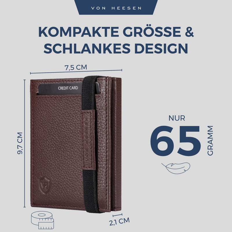 Slim Wallet mit RFID-Schutz und 6 Kartenfächer