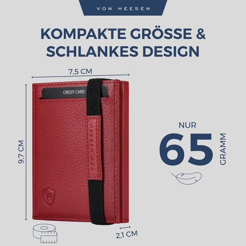 Slim Wallet mit RFID-Schutz und 6 Kartenfächer