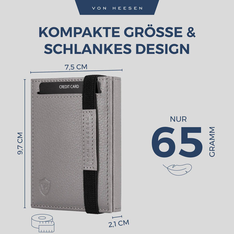 Slim Wallet mit RFID-Schutz und 6 Kartenfächer