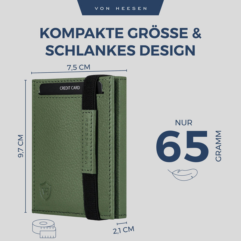 Slim Wallet mit RFID-Schutz und 6 Kartenfächer