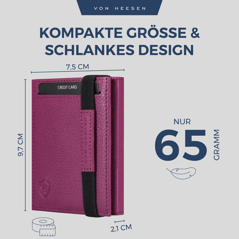 Slim Wallet mit RFID-Schutz und 6 Kartenfächer