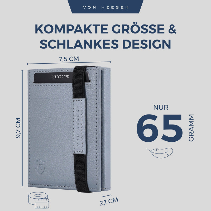 Slim Wallet mit RFID-Schutz und 6 Kartenfächer