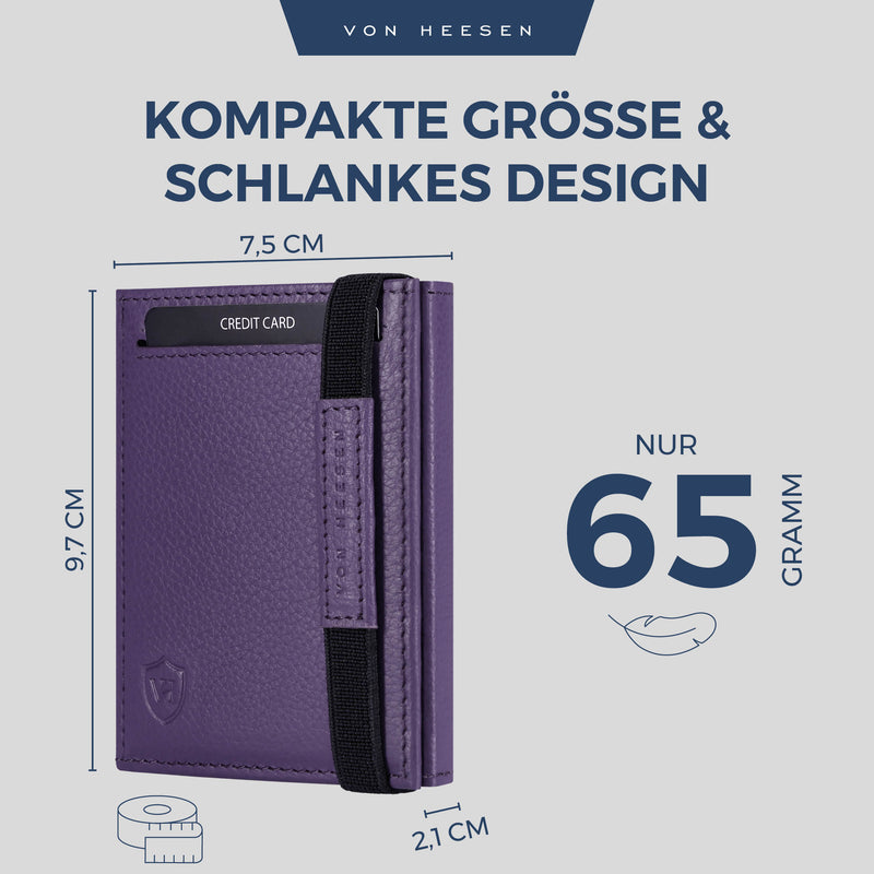 Slim Wallet mit RFID-Schutz und 6 Kartenfächer
