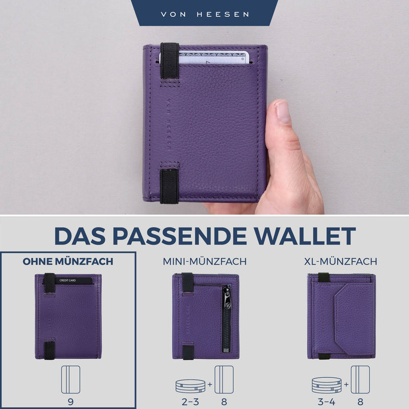 Slim Wallet mit RFID-Schutz und 6 Kartenfächer