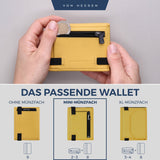 Slim Wallet mit RFID-Schutz, 5 Kartenfächer und Mini-Münzfach