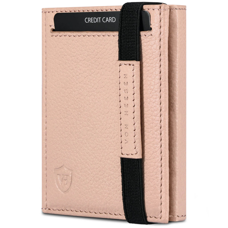 Slim Wallet mit RFID-Schutz, 5 Kartenfächer und XL-Münzfach