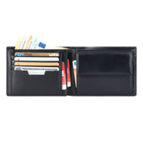 Geldbörse im Querformat mit RFID-Schutz und 13 Kartenfächer (schwarz)