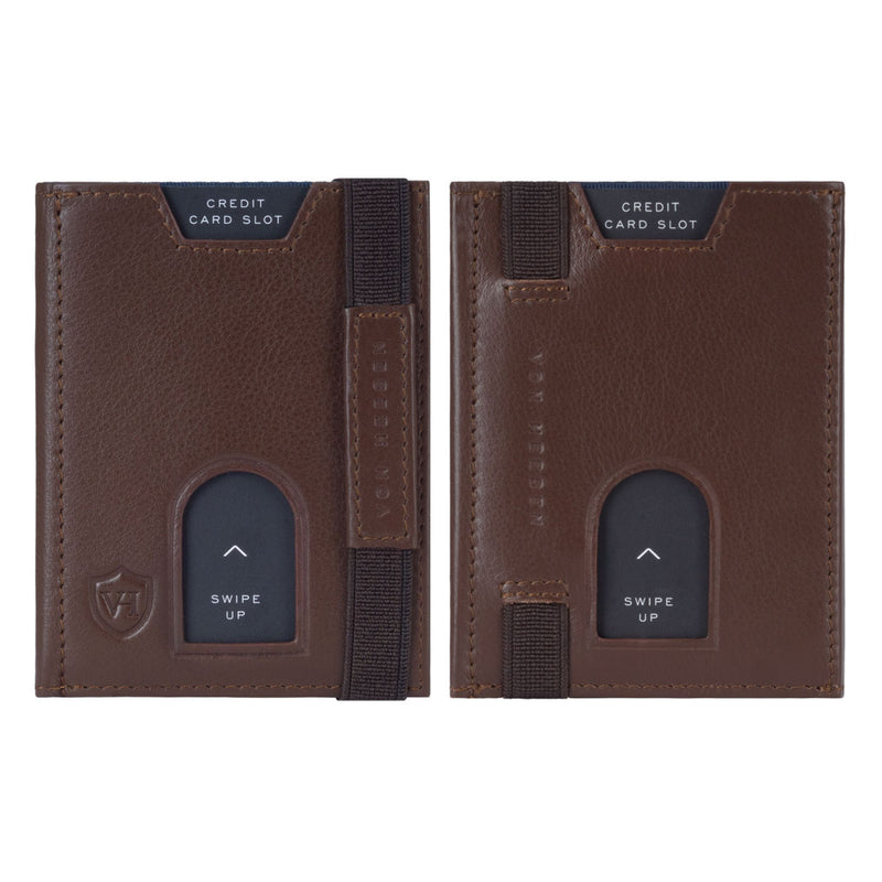 Whizz Wallet mit RFID-Schutz und 6 Kartenfächern (braun)